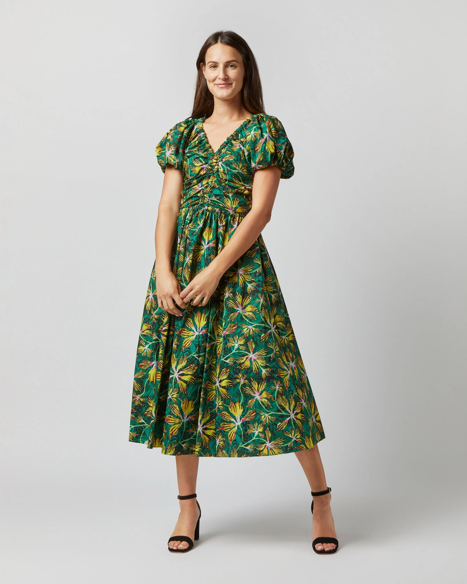 ULLA JOHNSON Cecile Dress In Tigerlily