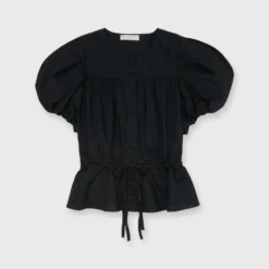 ULLA JOHNSON Mila Top In Noir