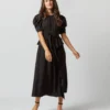 ULLA JOHNSON Marion Dress In Noir