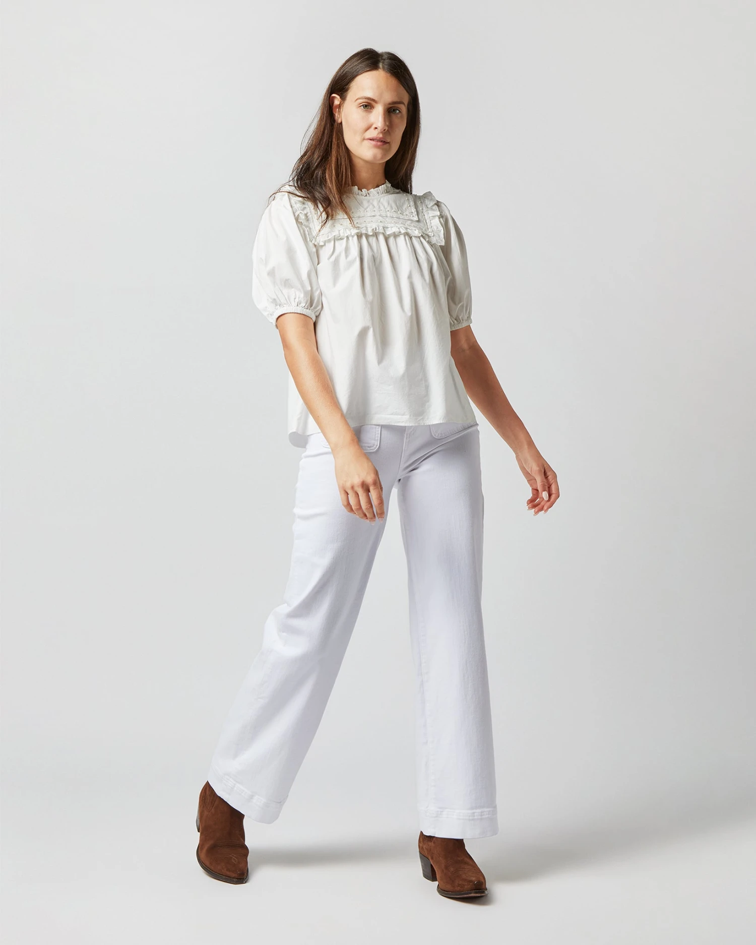 ULLA JOHNSON Adeline Top In Pristine - Image 2
