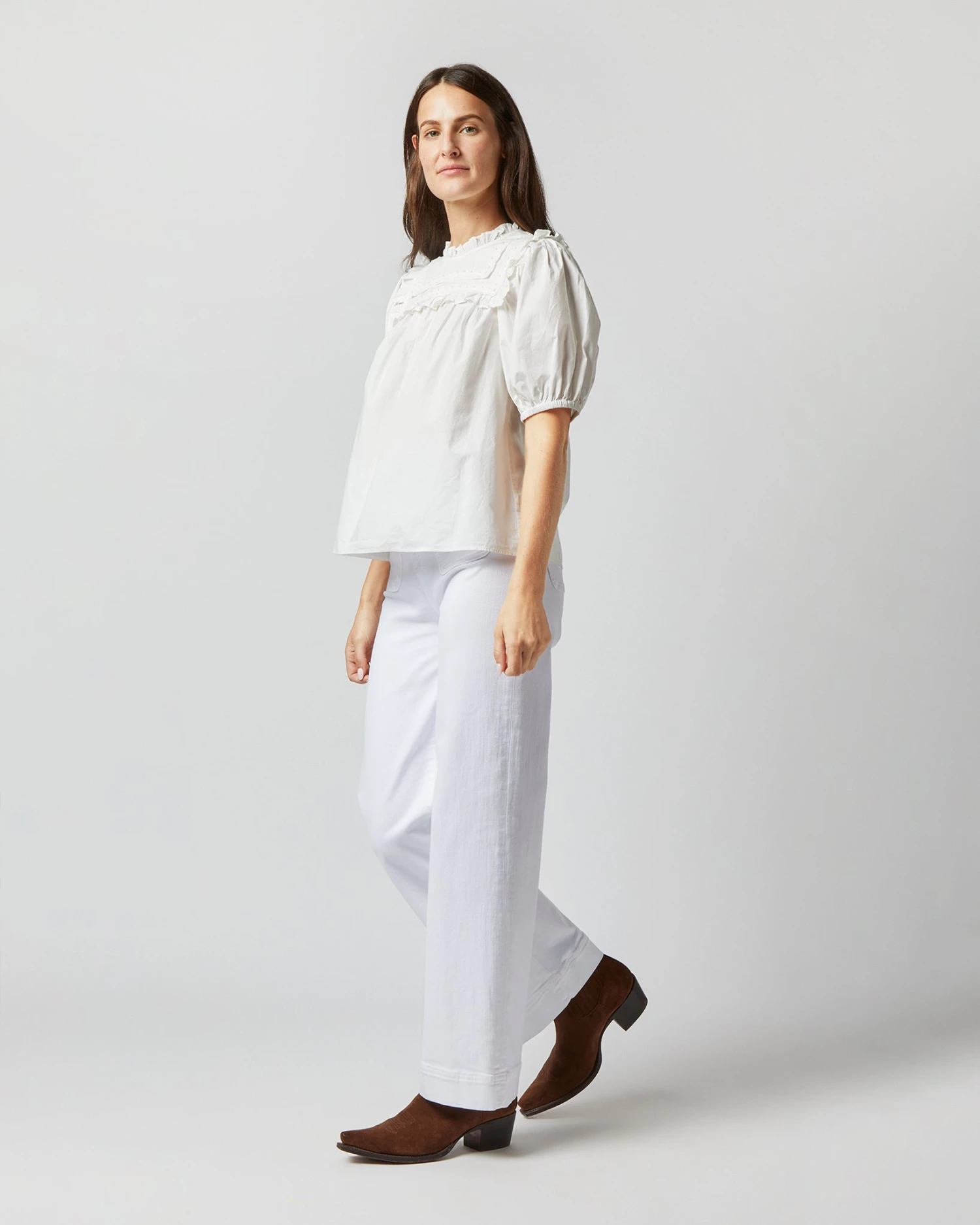 ULLA JOHNSON Adeline Top In Pristine - Image 4