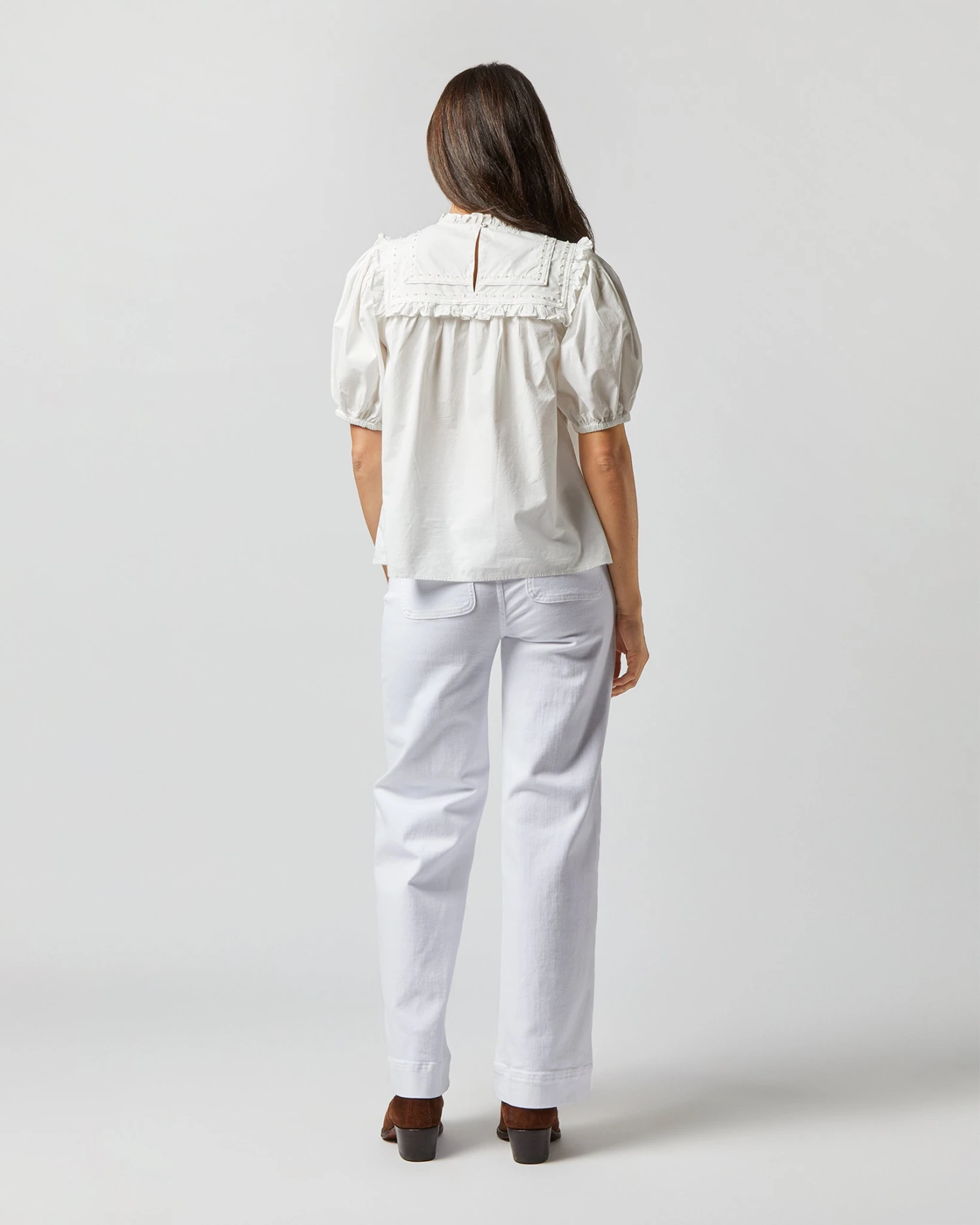 ULLA JOHNSON Adeline Top In Pristine - Image 5
