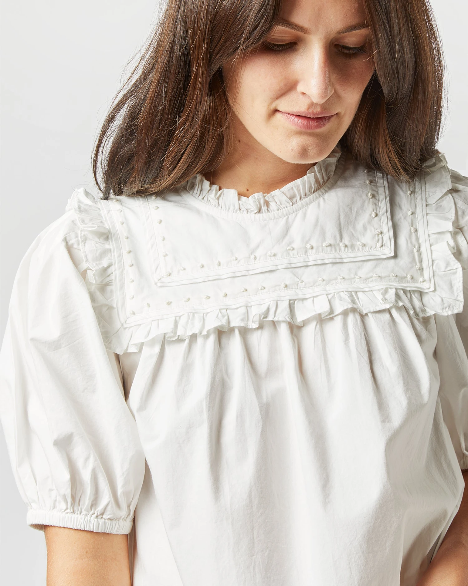 ULLA JOHNSON Adeline Top In Pristine - Image 3
