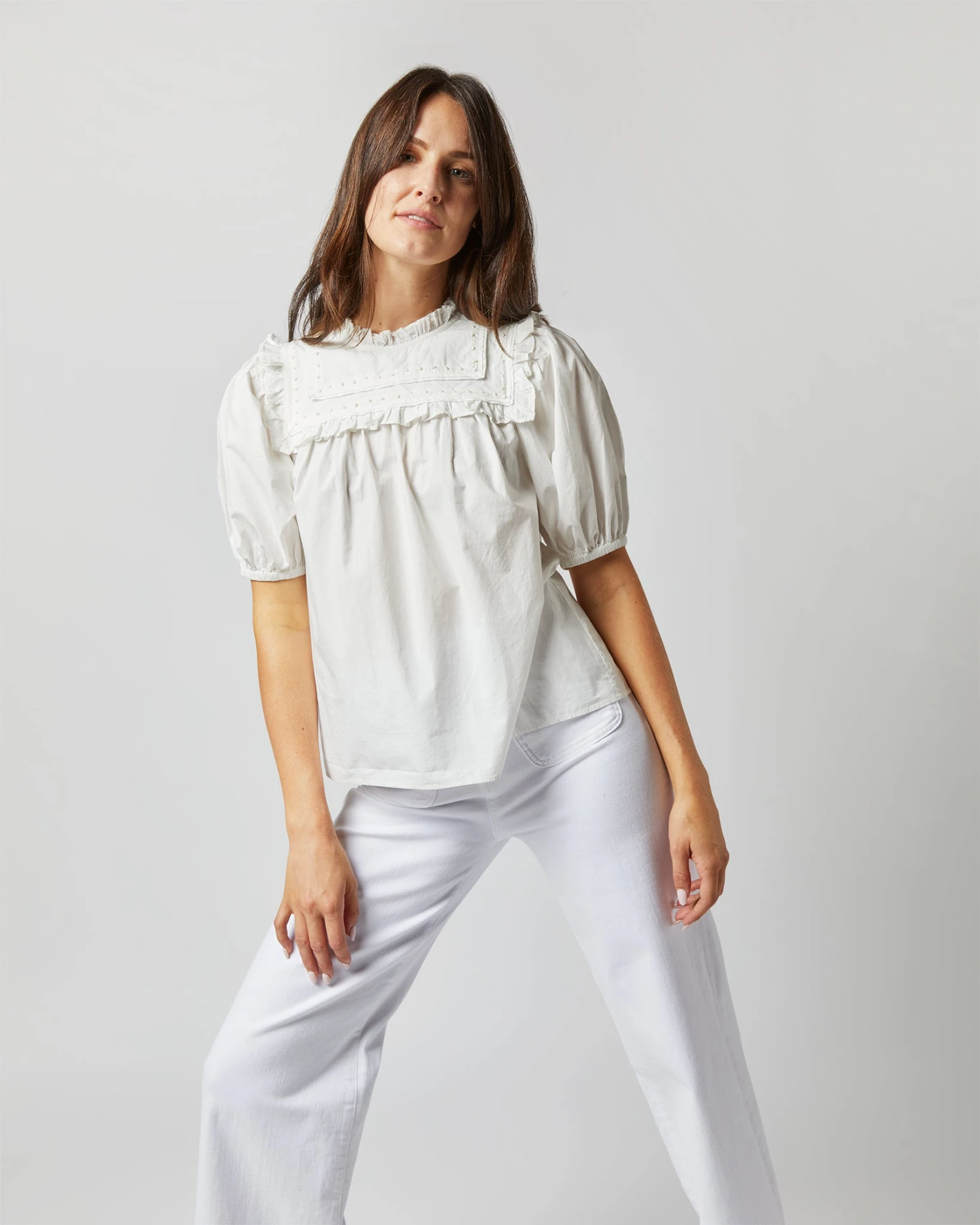 ULLA JOHNSON Adeline Top In Pristine - Image 6