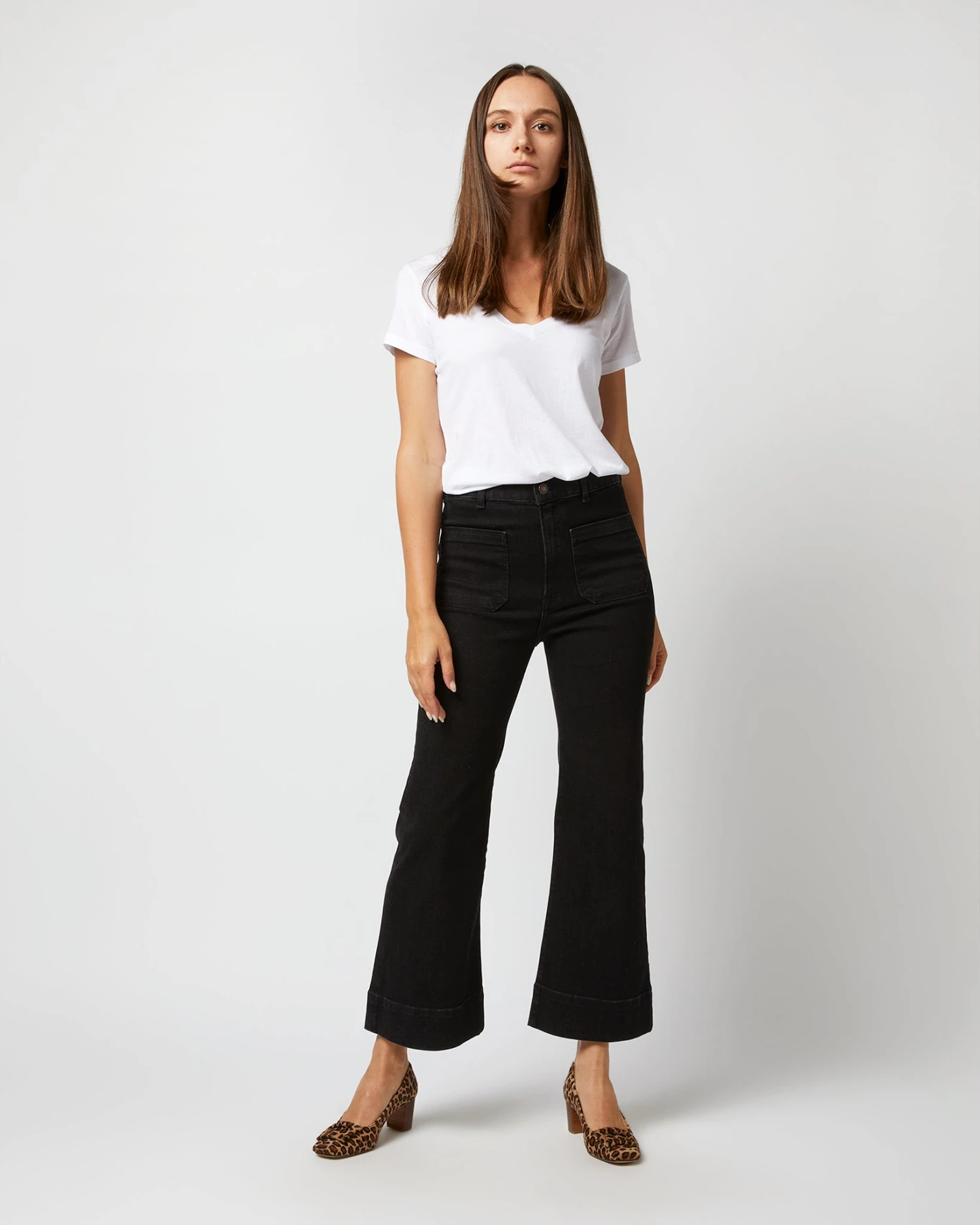 St Monica Cropped Jean In Black 2 Weeks - Image 8
