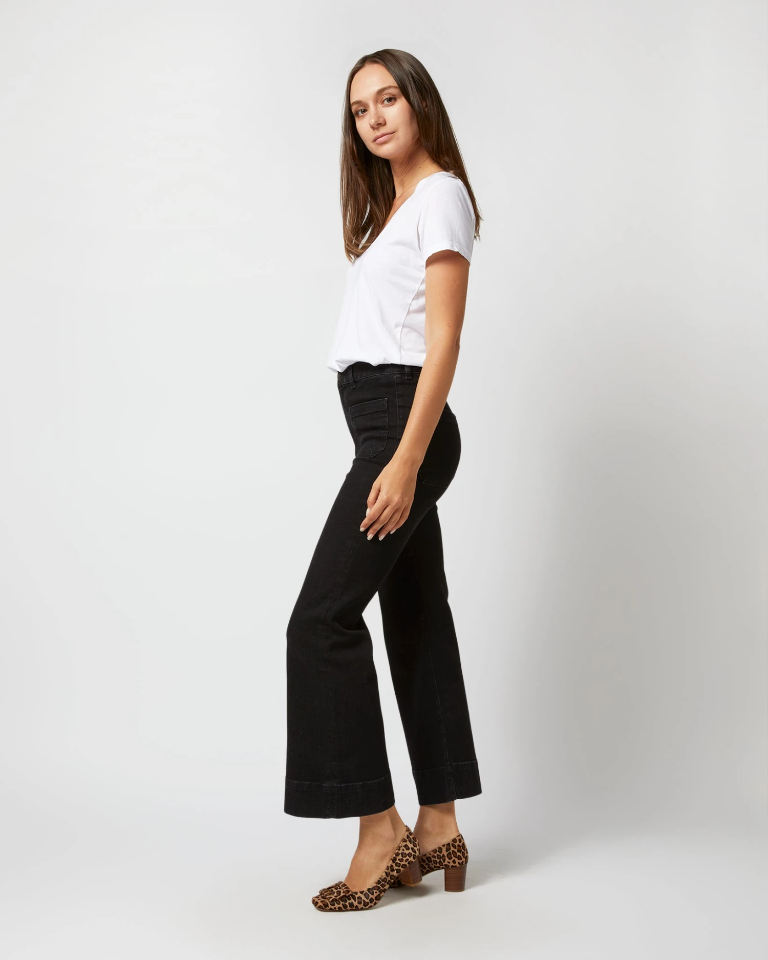 St Monica Cropped Jean In Black 2 Weeks - Image 5