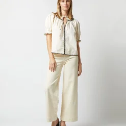 ULLA JOHNSON Ruby Top In Ivory