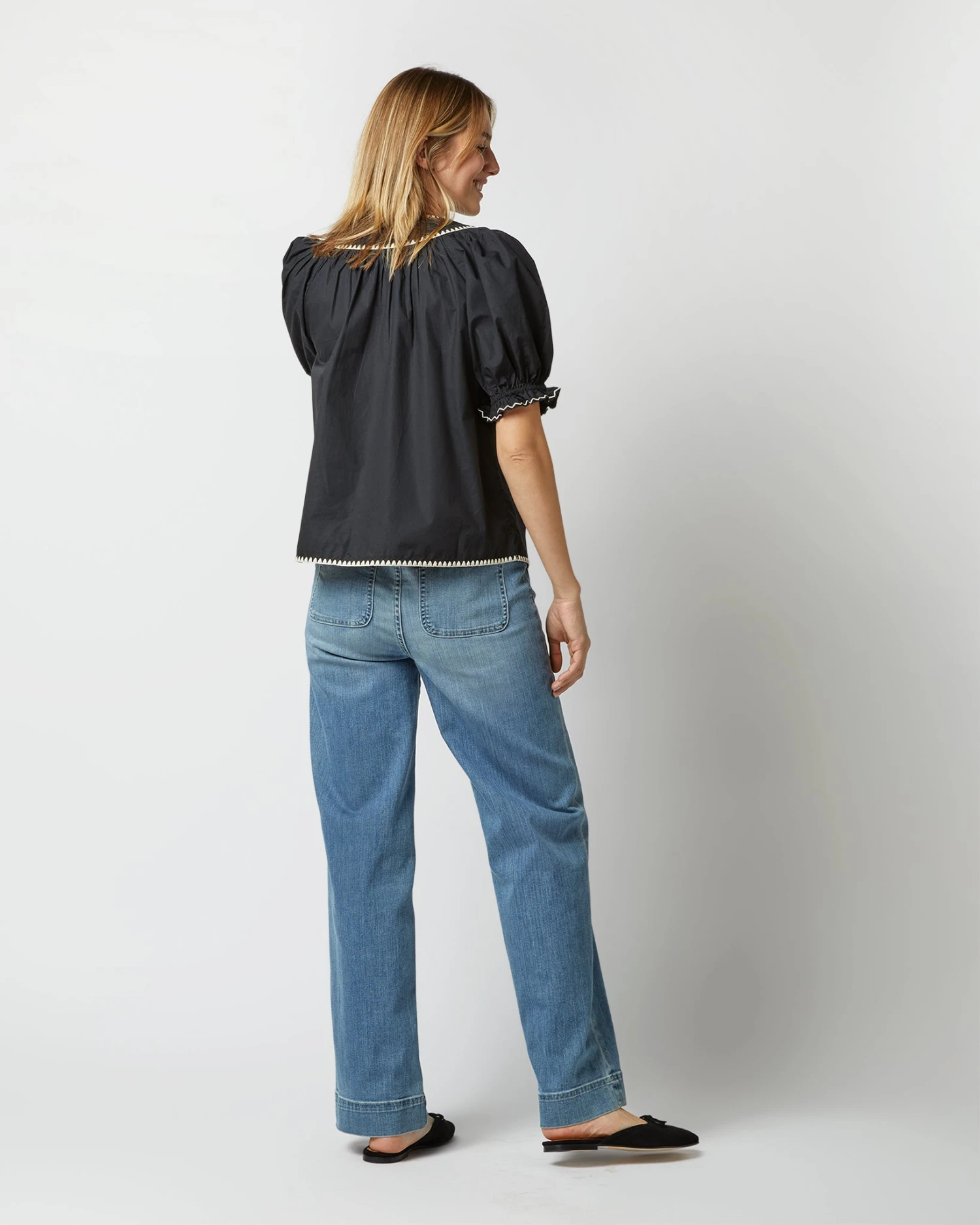ULLA JOHNSON Ruby Top In Noir - Image 5