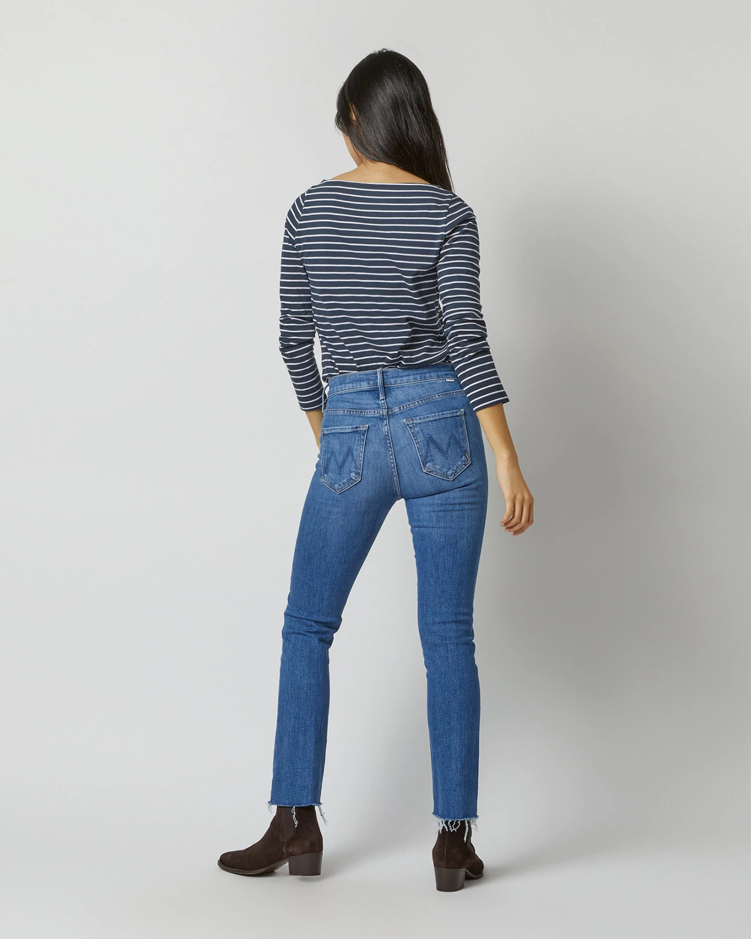 The Mid Rise Dazzler Ankle Fray Jean In New Sheriff In Town - Image 4