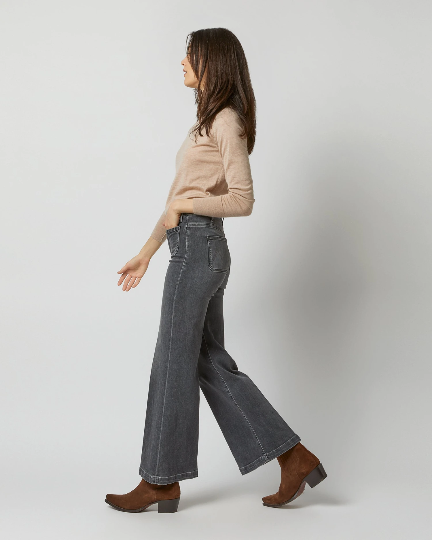 The Hustler Roller Patch Pocket Skimp Jean In Save Your Soul - Image 3