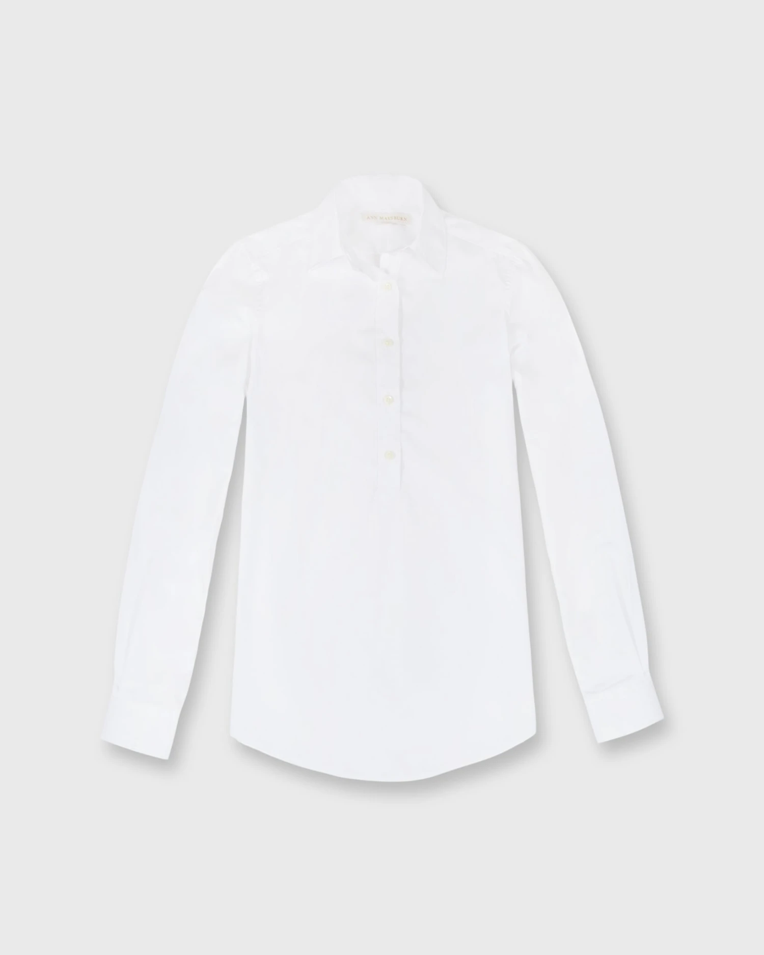 Tomboy Popover Shirt In White Poplin