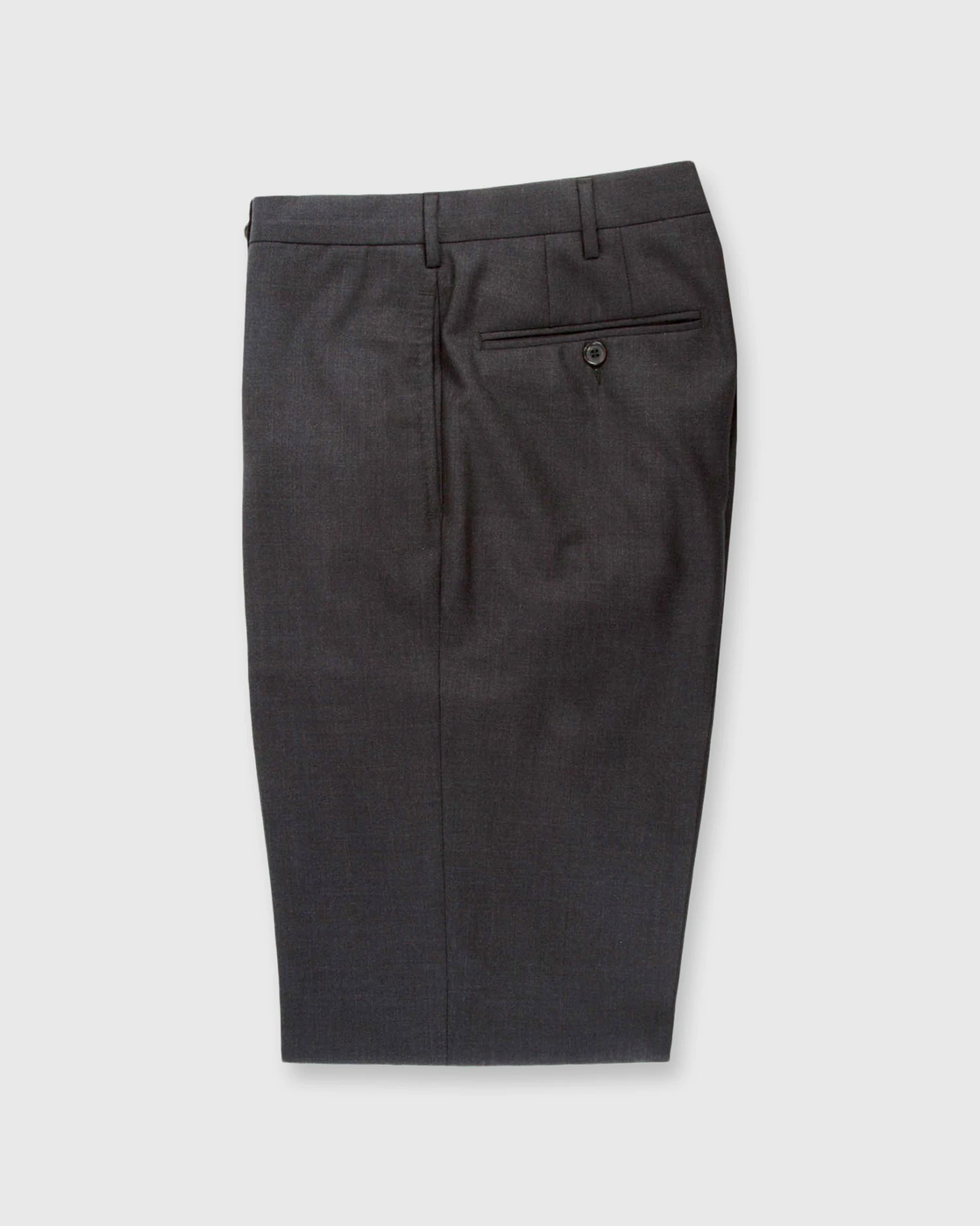 Dress Trouser In Charcoal Lightweight Twill - Image 3