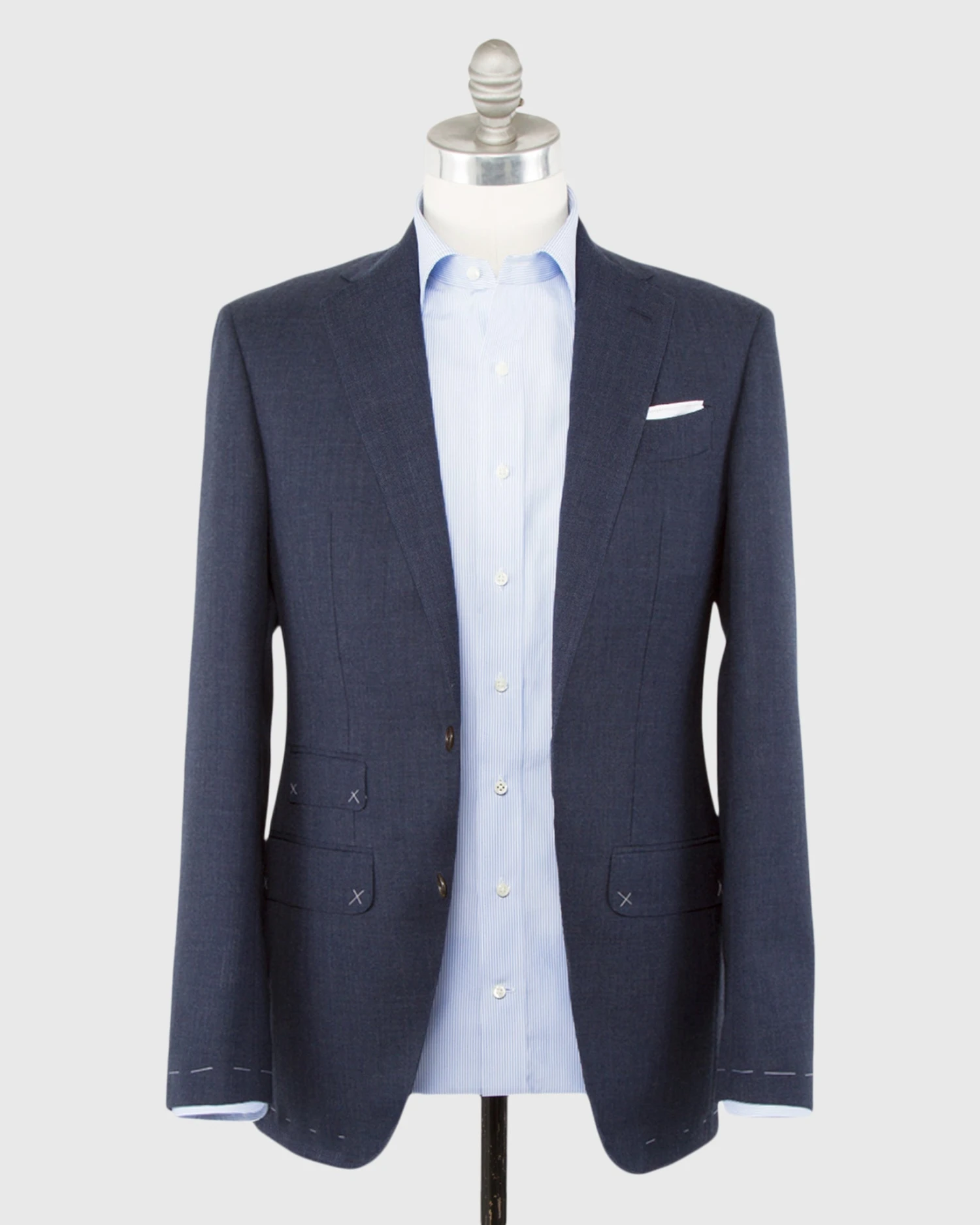 Kincaid No. 3 Suit In Air Force Blue High-Twist - Image 2